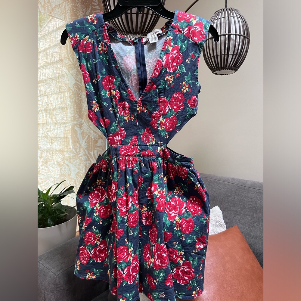 Floral cutout dress